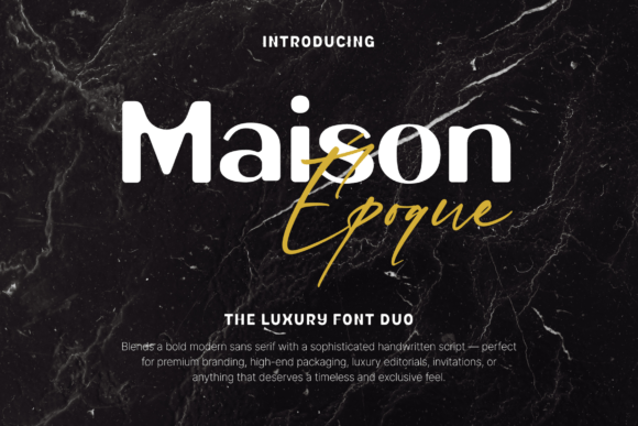 Maison Époque Duo: A Refined Display Font for Editorial Design